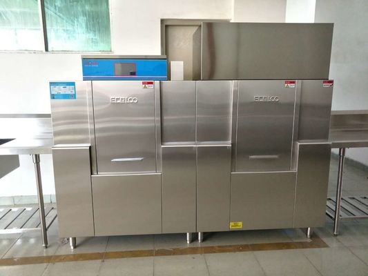China ISO-Handelsgeschirrspülmaschine, Handelsabwasch-Ausrüstung 19.8KW/46.8KW fournisseur